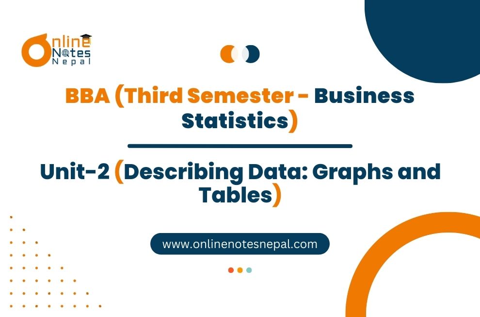 Unit 2: Describing Data: Graphs and Tables - Business Statistics | Third Semester Photo